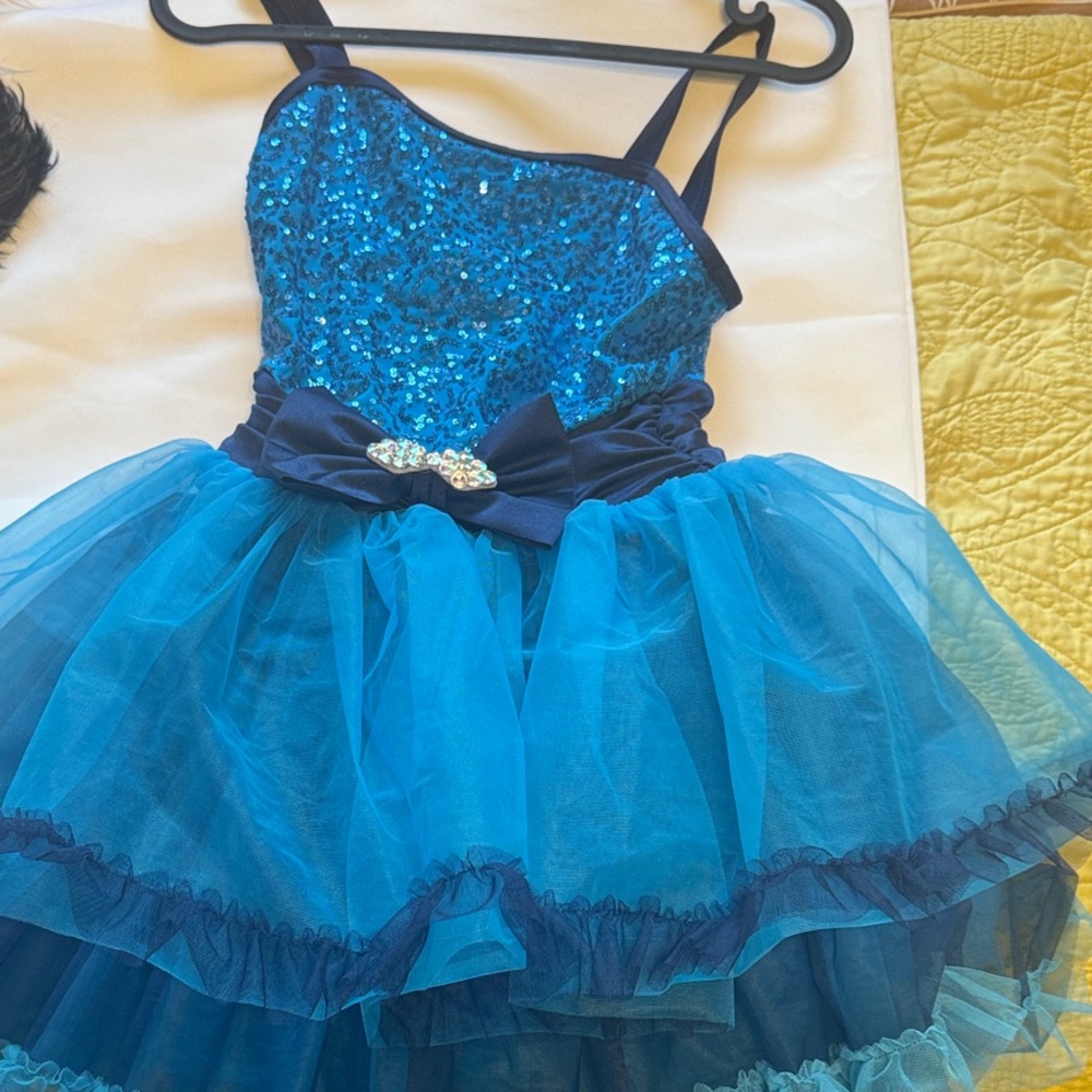 Glittering Sapphire Tutu Dress for Kids